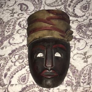 Vintage Indonesian Hand Carved Wood Tribal Mask